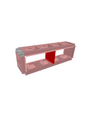 half block design steel mould